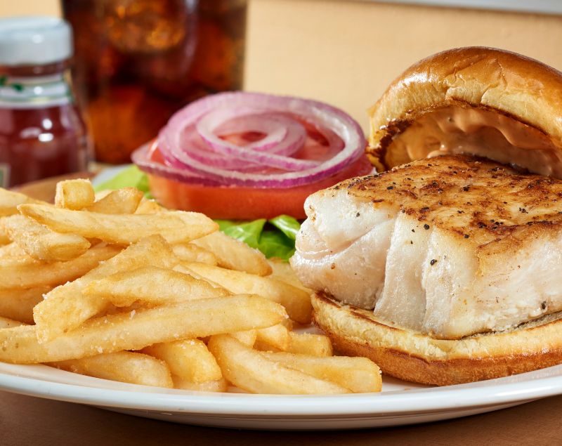 Fish Sandwich at Cafe Matisse