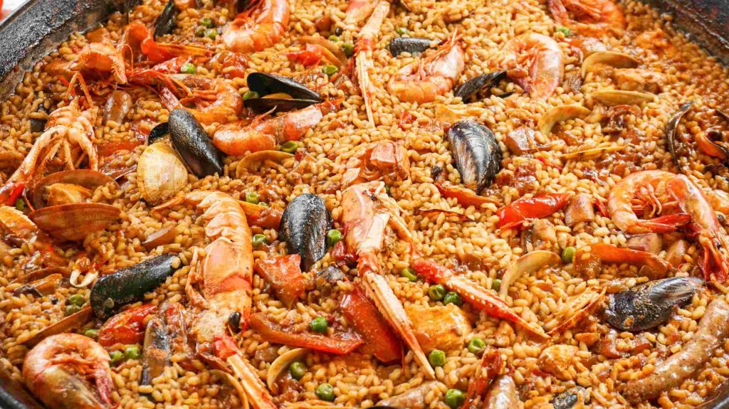 Spanish Paella Dish