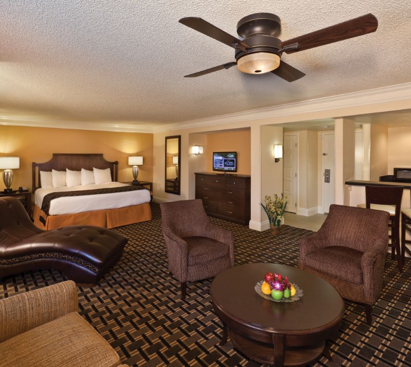 Junior Suite view from salon to guestroom