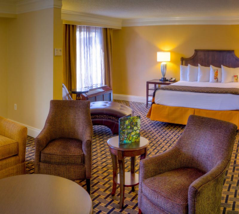 Junior Suite view from salon to guestroom